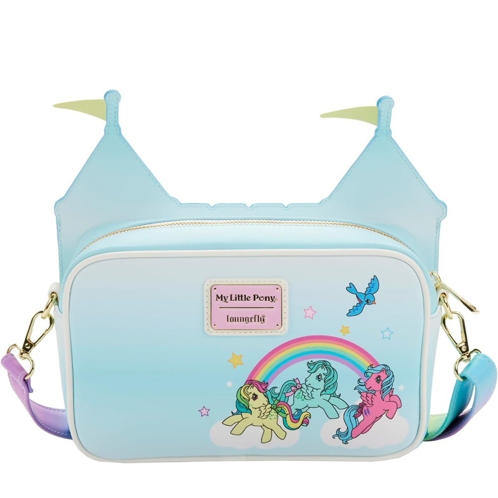 Loungefly Hasbro My Little Pony Castle Cross Body Bag. NWT - Picture 4 of 6